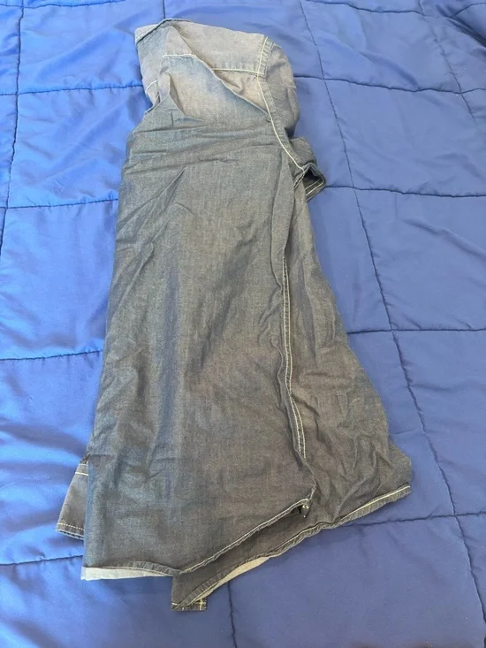 Ice Brice Chambray Button-Front Shirt - Blue - Picture 9 of 10